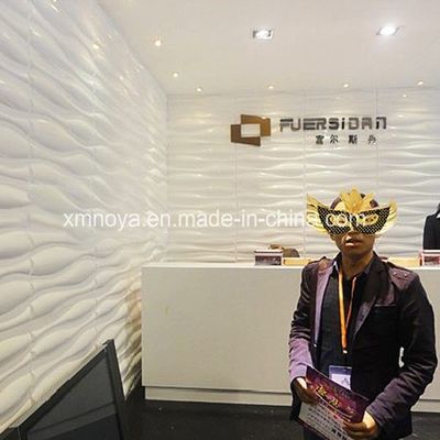 企業イメージ壁背景のための 500mmx500mm 防火3D PVCパネル