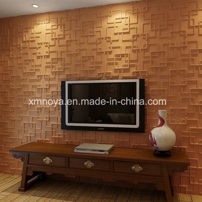 500mmx500mm アコースティックパネル 現代のリビングルームのテレビ背景のためのPVC3D壁パネル