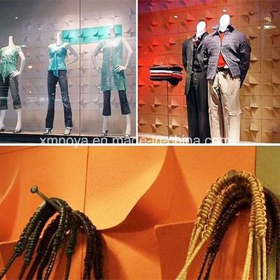 特徴的なデザイナー ストアデコレーションのためのテクスチャ付き3D壁板 モダンA1防火グレードパネル