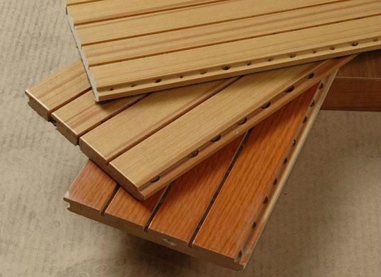 600*600 広角 エッジ 防火 音響 木製 MDF 壁板 内装用