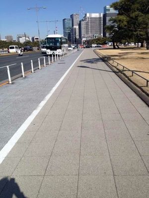 透き通る ブロック の 舗装 を 繰り返す こと に よっ て 時 の 試練 に 耐える 床 タイル